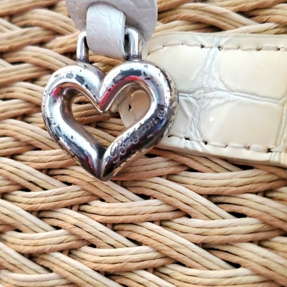 Brighton Tan and White Woven Shoulder Bag - Picture 3 of 9